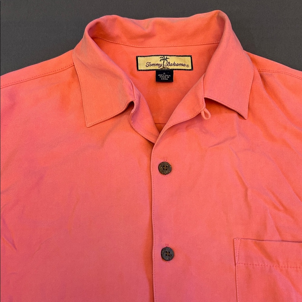 Tommy Bahama Pink Button-Up Shirt